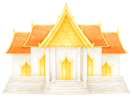 temple watercolor illustration png