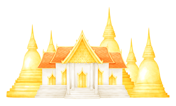 temple watercolor illustartion png