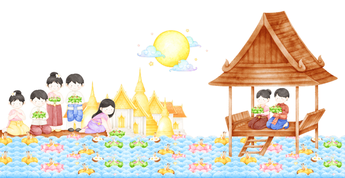 loy krathong festival png