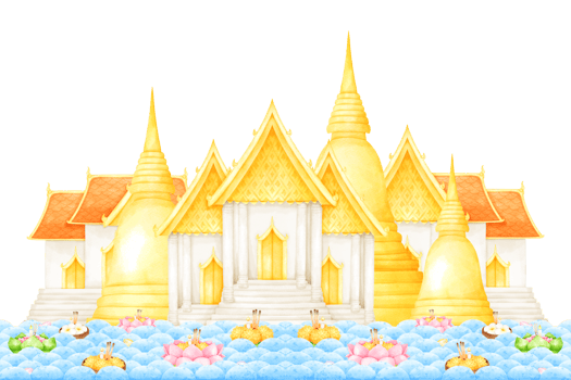 loy krathong festival with temple png