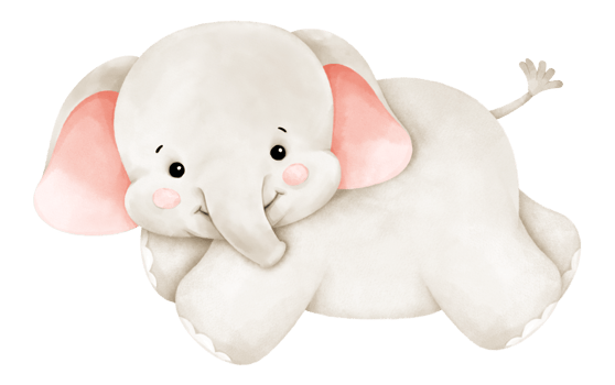 cute watercolor elephant png
