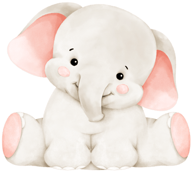 cute baby elephant cartoon png