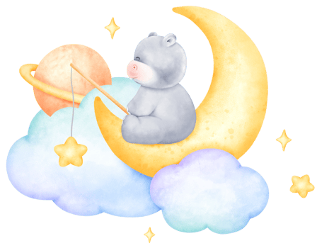 Baby Animal and Moon png