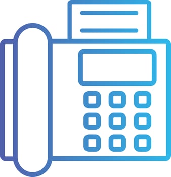 Fax Filled Icon vector