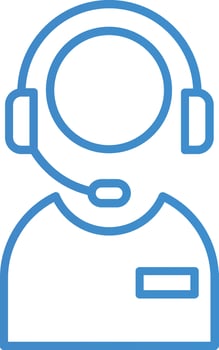 Assistance Filled Icon vector