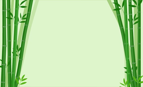 Horizontal Bamboo Background with Copy Space vector