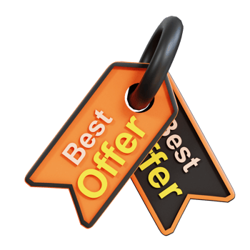 Discount Sale Text 3D Icon png