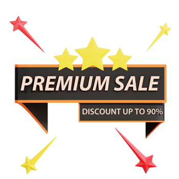 Discount Sale Text 3D Icon png