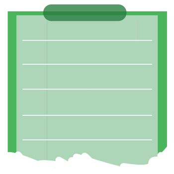 Green Paper Notepad png