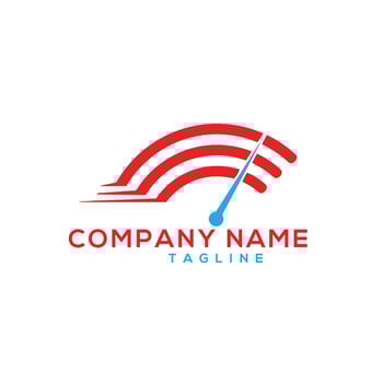 Speed WiFi logo design vector