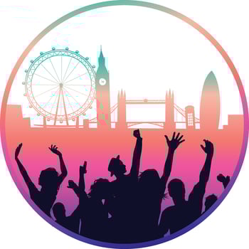 Party logo design vector