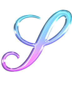 Glossy gradient alphabet png