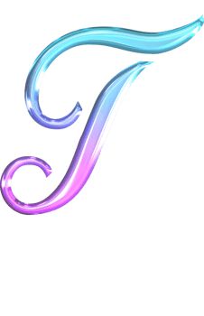 Glossy gradient alphabet png