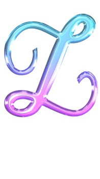Glossy gradient alphabet png
