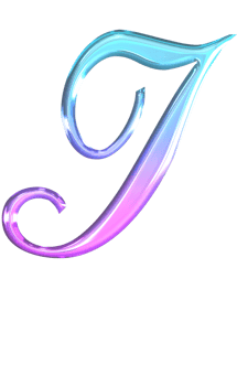 Glossy gradient alphabet png