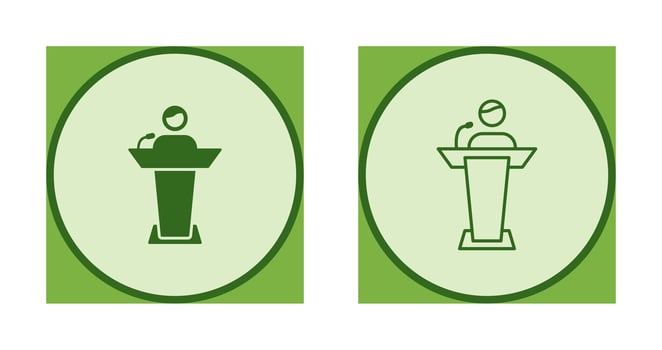 Elected Candidate Vector Icon