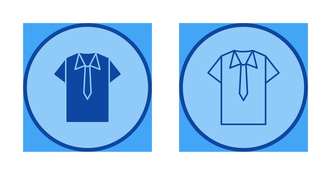 Shirt and Tie Vector Icon
