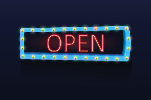 light sign on dark 02 vector