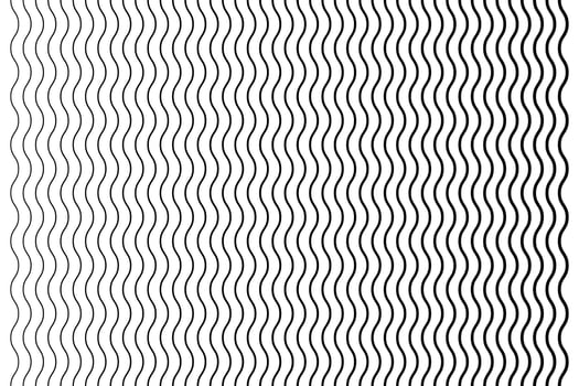 Vertical thin wavy lines seamless pattern. Repeatable wavy zigzag lines vector pattern.