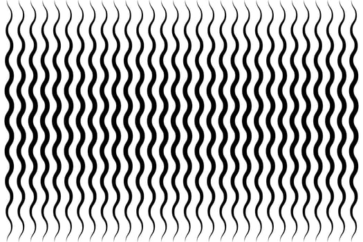 Vertical thin wavy lines seamless pattern. Repeatable wavy zigzag lines vector pattern.