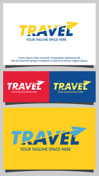 Travel logo template vector