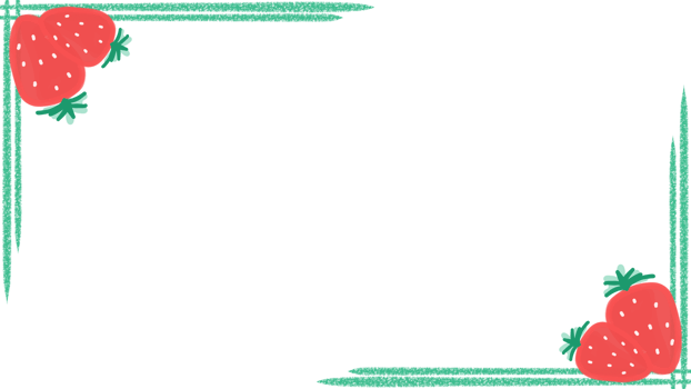 frame with strawberry png