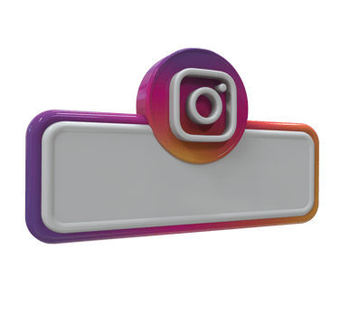 Social media icon logo lower third web banner 3d design render png