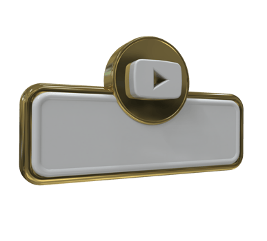 Social media icon logo lower third web banner 3d design render png