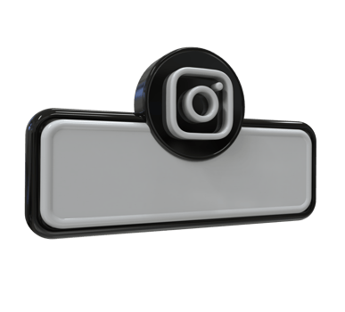 Social media icon logo lower third web banner 3d design render png