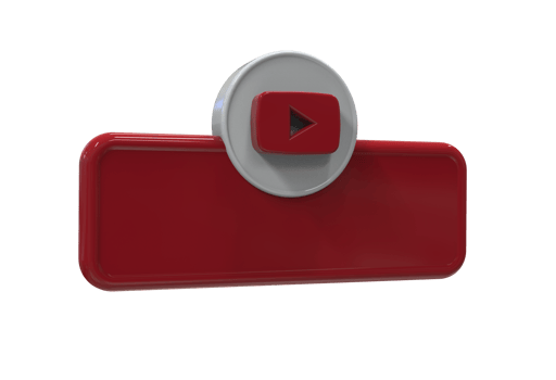 Social media icon logo lower third web banner 3d design render png