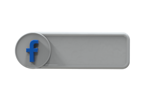 Social media icon logo lower third web banner 3d design render png