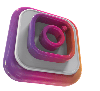 logo icon 3d social media in modern png