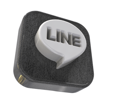 logo icon 3d social media in modern png