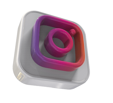 logo icon 3d social media in modern png
