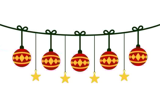 Christmas Decoration Background Element Template vector