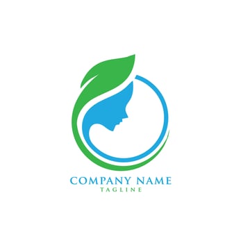 wellness spa therapy logo design vector