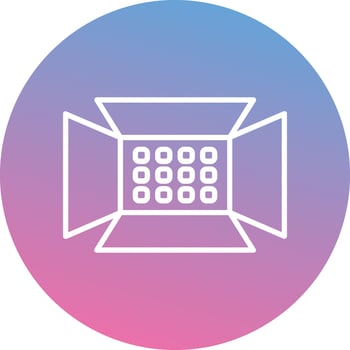 Spotlight Glyph Icon vector