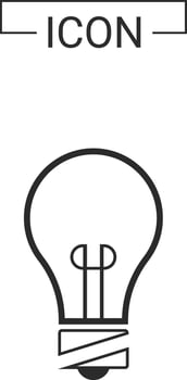 Light bulb icon design vector