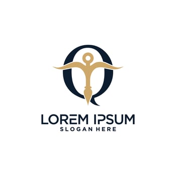Letter logo design for law firm logo with creative concept Premium Vector