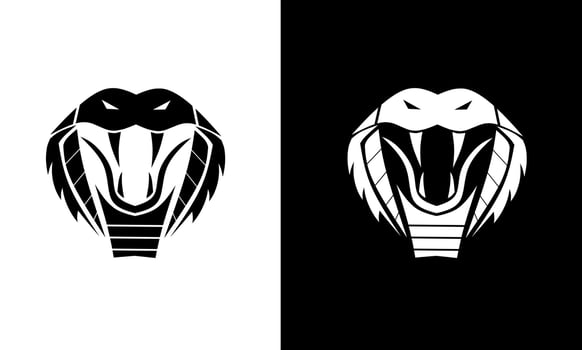 graphic vector illustration of cobra head logo symbol template
