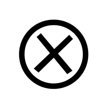 Illustration of the circle logo in the middle of the cross vector