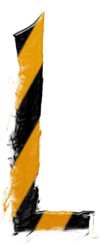 Grunge danger alphabet png