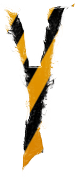 Grunge danger alphabet png