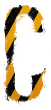 Grunge danger alphabet png