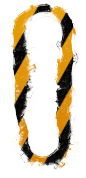 Grunge danger alphabet png