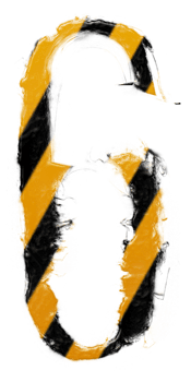 Grunge danger alphabet png