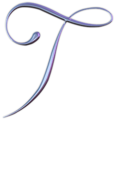 Iridescent curly alphabet png