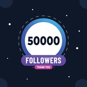 Thank you subscribers or followers. web social media modern post design vector