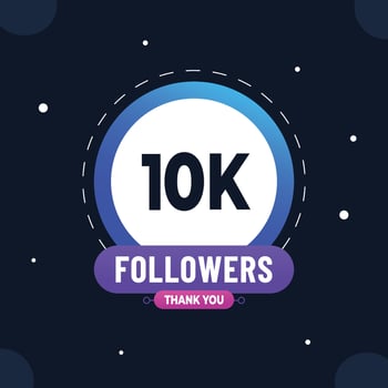 Thank you subscribers or followers. web social media modern post design vector