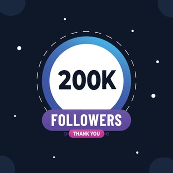 Thank you subscribers or followers. web social media modern post design vector